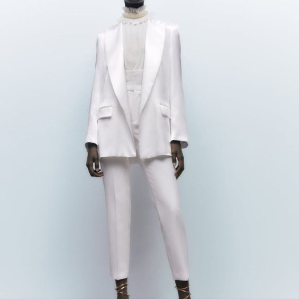 Zara Satin Effect Blazer